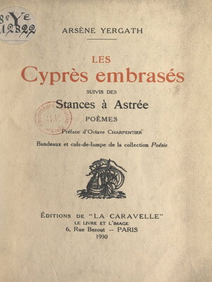 cover image of Les cyprès embrasés
